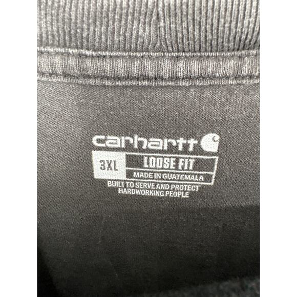 Carhartt Pocket Tee Shirt Mens 3XL Black Loose Fit Faded Graphic Short Sleeve - Picture 2 of 5